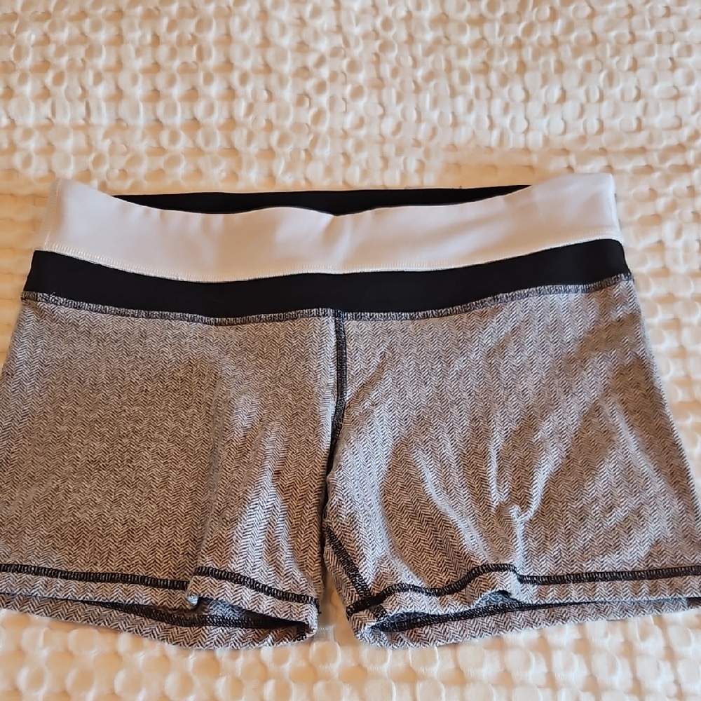 Lululemon Athletica Black and Gray Shorts